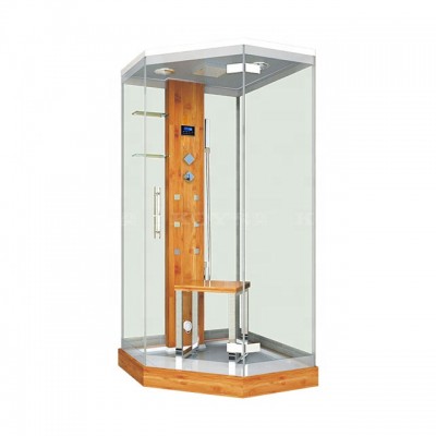 S023 Luxury Bamboo steam shower room wholesale far infrared sauna box