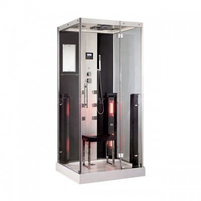 K071 Easy installing luxury Infrared sauna shower combination steam bath shower cabin for 1person